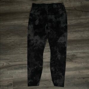 Nike Black & Charcoal Camouflage Leggings